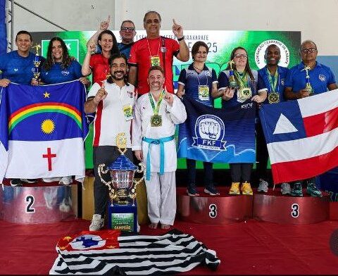 Imagem do artigo Seleção Baiana brilha e conquista 61 medalhas na Final do Brasileiro de Karate 2025