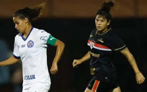 Imagem do artigo ‘Lei da Ex’ castiga: Bahia perde para o São Paulo e segue sem pontuar no Brasileirão Feminino