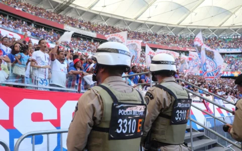 Imagem do artigo Torcedor do O’Higgins é preso por gesto racista na Fonte Nova durante eliminação do Bahia