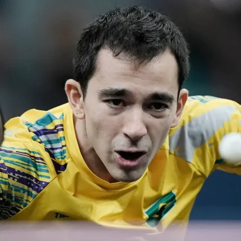 Imagem do artigo Calderano sofre virada incrível e cai nas quartas do WTT Champions