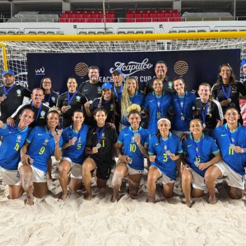 Imagem do artigo Brasil goleia México e termina Acapulco Cup de Beach Soccer feminino em 2º lugar