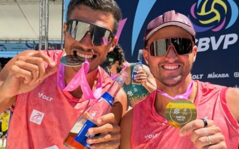 Imagem do artigo Dupla do Bahia faz história e conquista ouro inédito no vôlei de praia