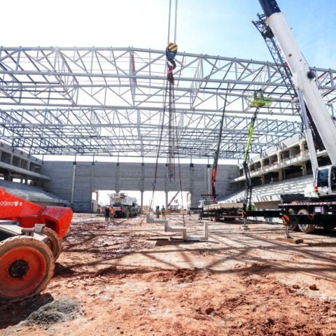 Imagem do artigo Arena Multiuso de Salvador já tem 63% das obras concluídas e pode ser entregue em outubro