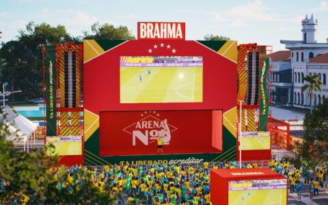 Imagem do artigo Brahma anuncia megaestrutura em Salvador para transmitir jogos da Seleção Brasileira
