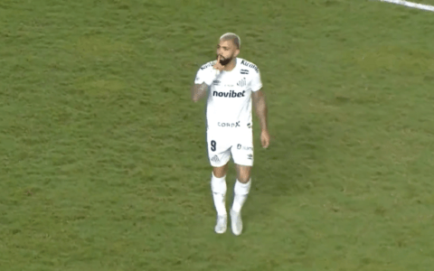 Imagem do artigo Gabigol vai parar no STJD após gesto contra torcida do Vitória