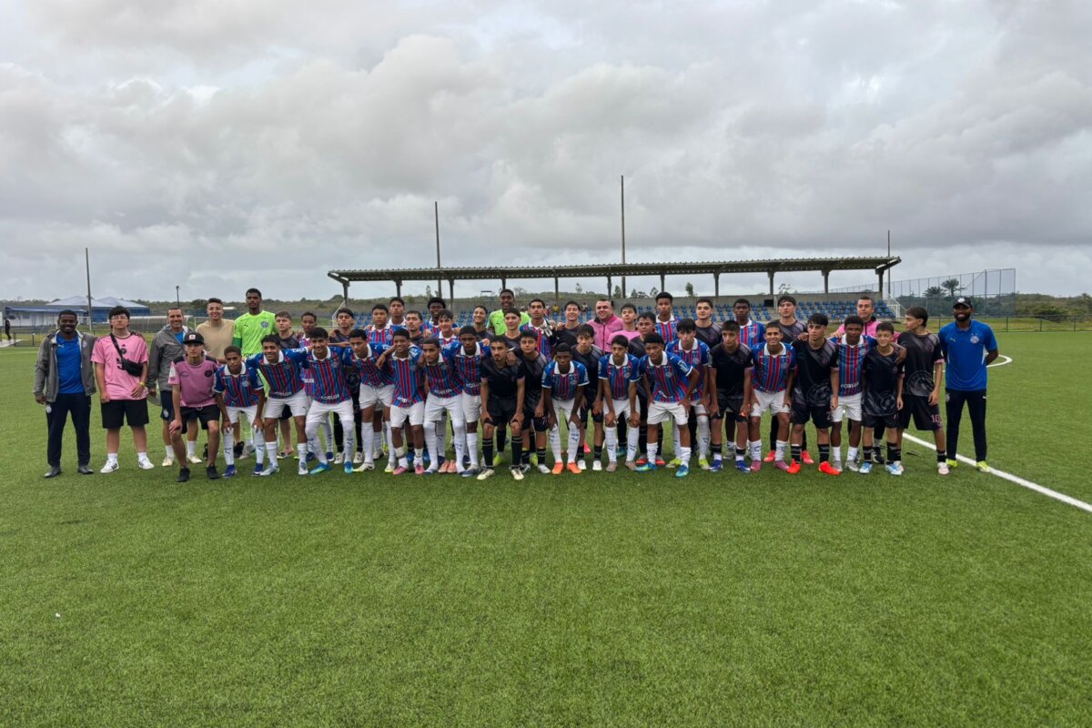 Bahia Sub-17 goleia time de ex-jogador do clube em amistoso no CT