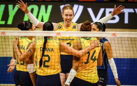 Imagem do artigo Brasil vence Bélgica e mantém invencibilidade na Liga Mundial de Vôlei Feminino