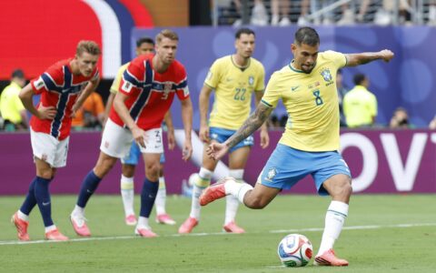 Imagem do artigo Bruno Guimarães converteu só 3 pênaltis na carreira; veja números e entenda a escolha
