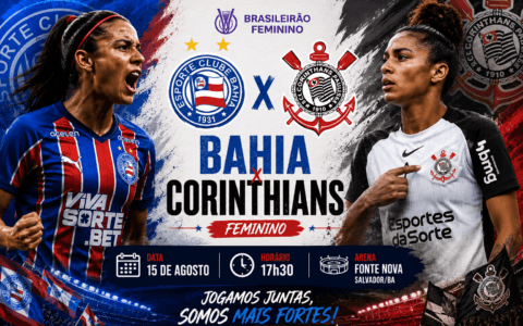 Imagem do artigo Bahia desafia líder Corinthians de olho em vaga antecipada nas quartas
