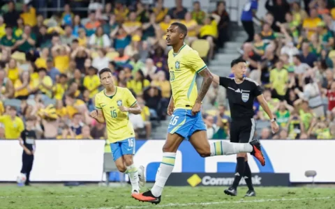 Imagem do artigo Brasil leva susto, mas Rayan salva Seleção no fim em empate com a Austrália