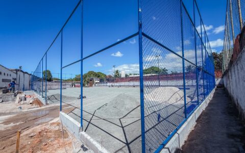 Imagem do artigo Arena Poeirão ganha nova estrutura e obra entra em fase decisiva em Lauro de Freitas