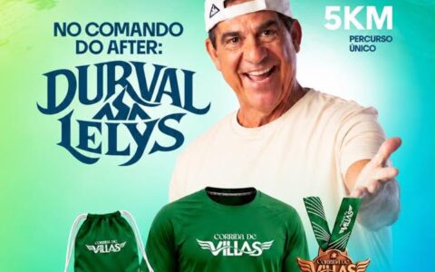 Imagem do artigo Corrida de Villas terá 5 km e show de Durval Lelys; saiba como participar